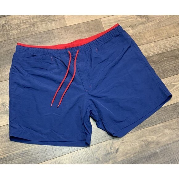 Duluth Trading‎ Co Nylon Shorts Mens Size 2XL Blue Drawstring Elastic Waist - Picture 4 of 8
